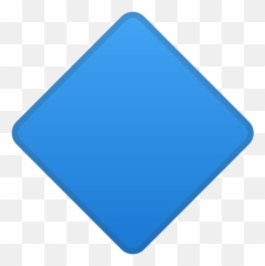 Large Blue Diamond Emoji Meaning With - Horizontal,Diamond Emoji