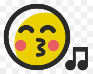 Whistle Colored Stroke Emoticon - Charing Cross Tube Station Emoji,Whistling Emoji