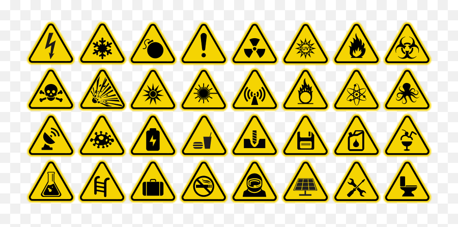 18 - 112 Conformal Decals 0210 Decals Done The Right Emoji,Triangle Warning Emoji