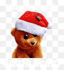 Will You Snuggle Santa Bear Cute Christmas Bear Carry - All Emoji,Christmas Bear Emoji
