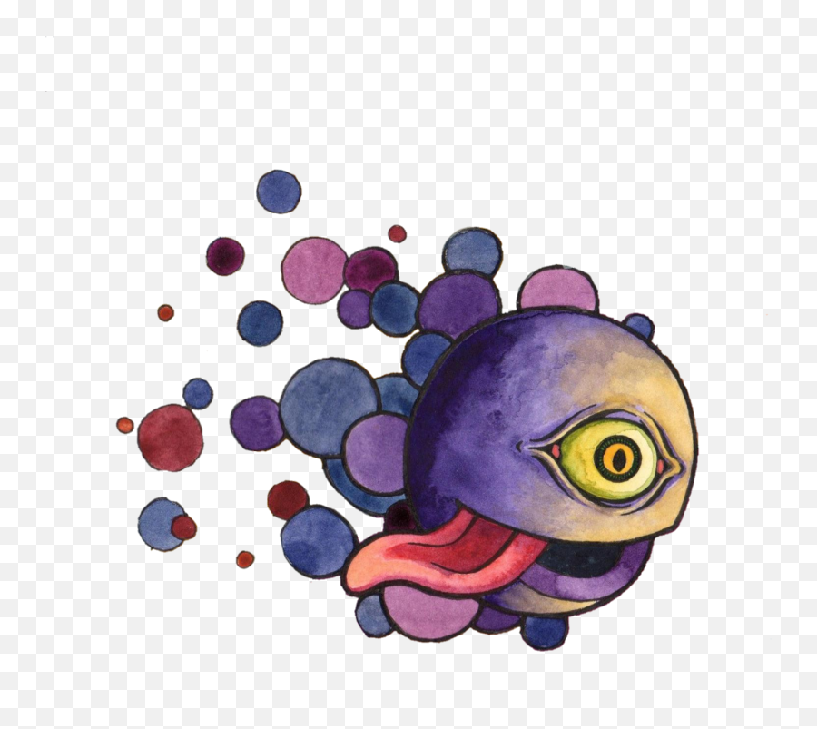 Monster Canavar Tekgöz Göz Eye Yaratk Sticker By Bay Emoji,Purple Monster Emoji