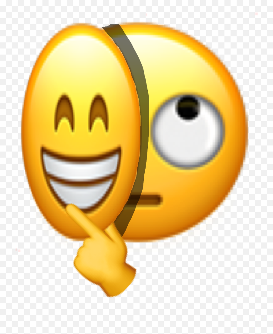 Emoji Sticker - Happy,Dont Care Emoticon