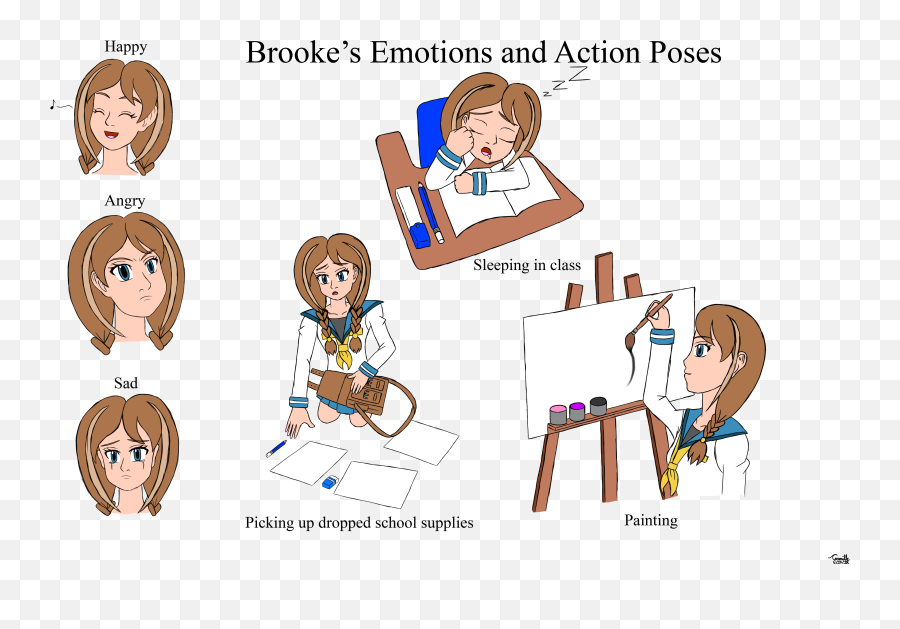 Creative Pieces - Sharing Emoji,Emotion Poses