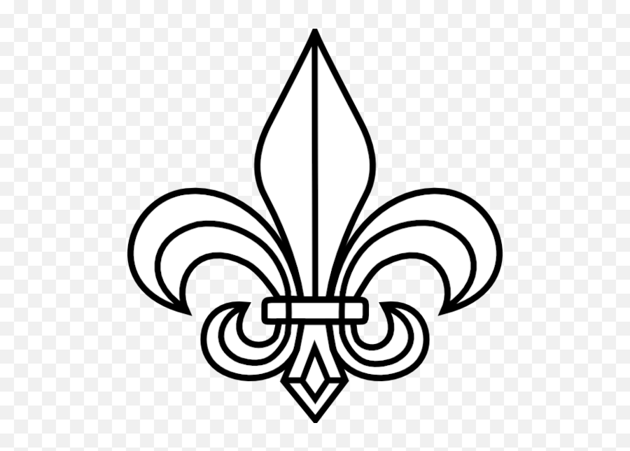 Fleur De Lis Clipart Image 2 - Clipartingcom Outline Fleur De Lis Symbol Emoji,Fleur De Lis Emoticon