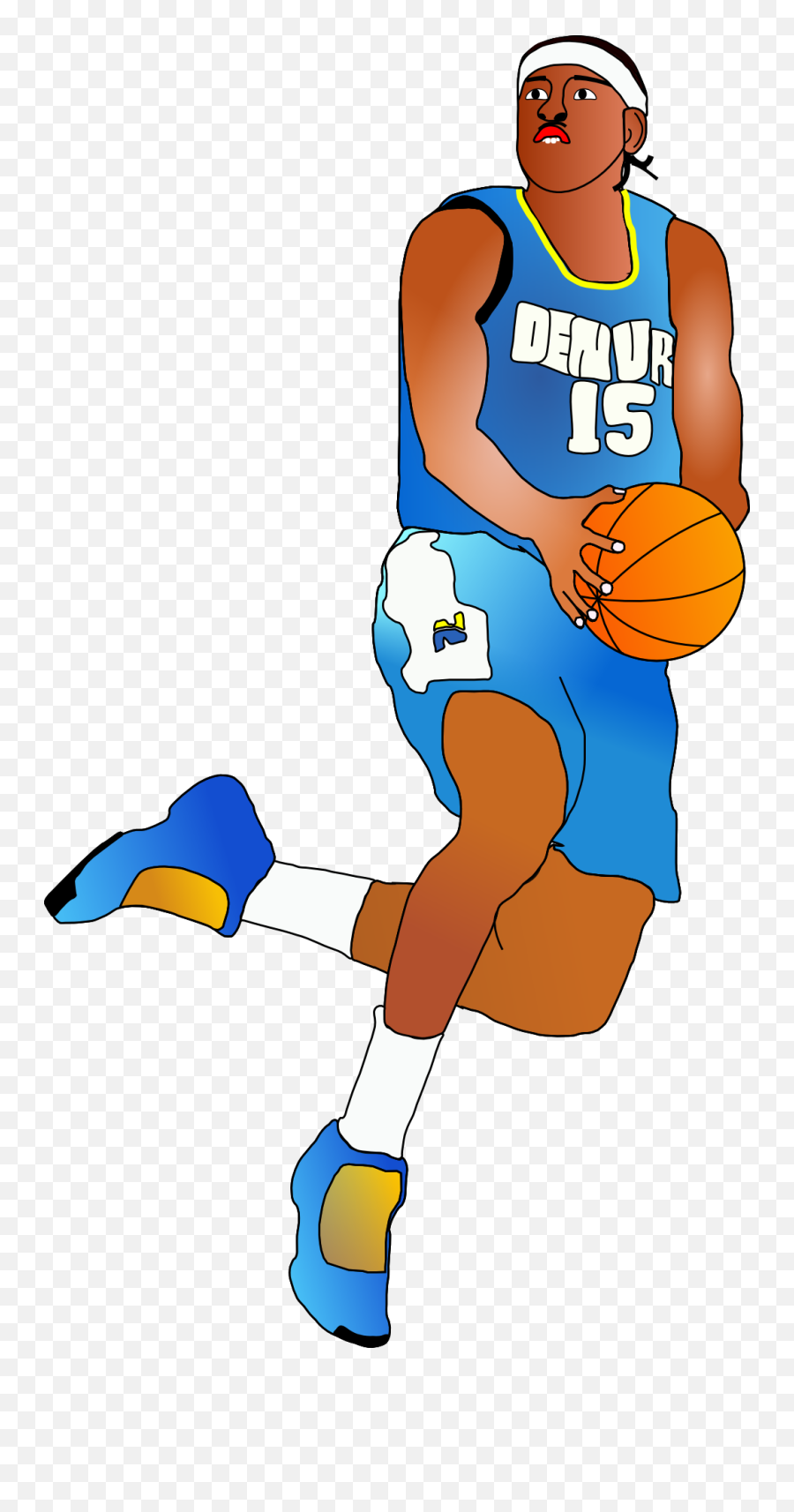 Library Of The Basketball Team Clip Art Free Png Files - Basketball Player Clipart Emoji,Basketball Two Three Emoji