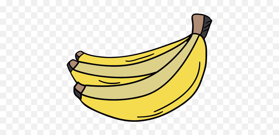 Banana Hand Drawn Fruit - Drawn Banana Png Emoji,Banana Peel Emoji