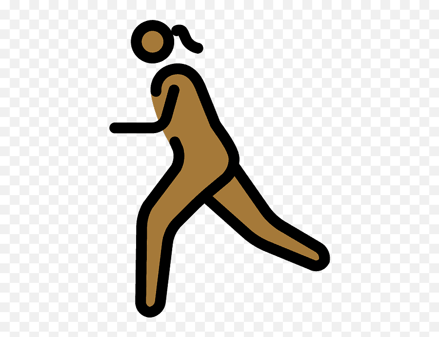 Woman Running Emoji Clipart - Human Skin Color,Running Woman Emoji