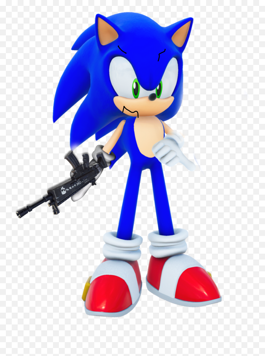Discover Trending Gun Stickers Picsart - Sonic The Hedgehog Emoji,Gun Rabbit Emoji