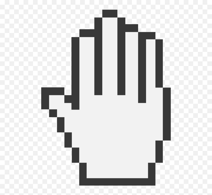 Pixel Hand Graphic - Icons Free Graphics U0026 Vectors Picmonkey Cursor Png Emoji,Ngui Emoticon Bitmap Font