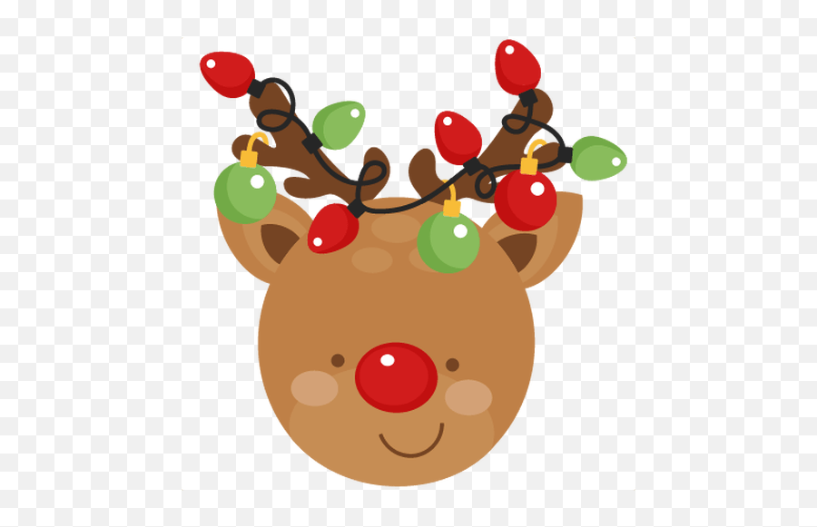 Reno Navidad Manualidades - Reindeer Cute Christmas Clipart Emoji,Postales Para Programas Con Emojis Navidenos
