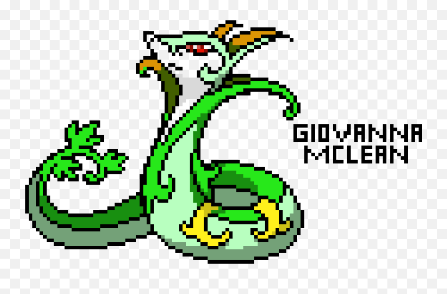 Pixel Art Gallery - Pokemon Pixel Art Serperior Emoji,Pokemon Emoji Suerior