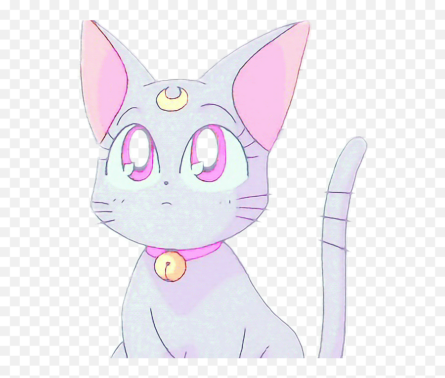 Kalidglass Vaporwave Cat Sticker By Kalid Camarillo - Fictional Character Emoji,Imagens De Pets [emojis ...]