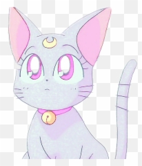 Kalidglass Vaporwave Cat Sticker By Kalid Camarillo - Fictional Character Emoji,Imagens De Pets [emojis ...]