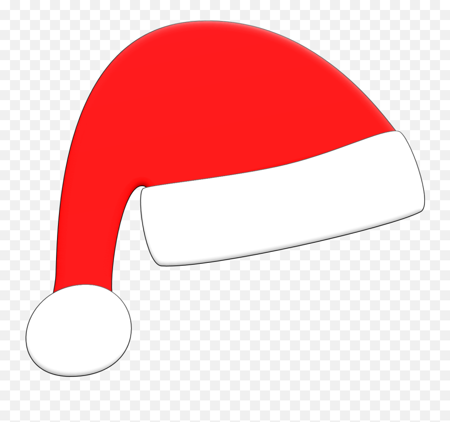 Free Transparent Santa Hat Clipart - Santa Hat Png Cartoon Emoji,Christmas Hat Emoji