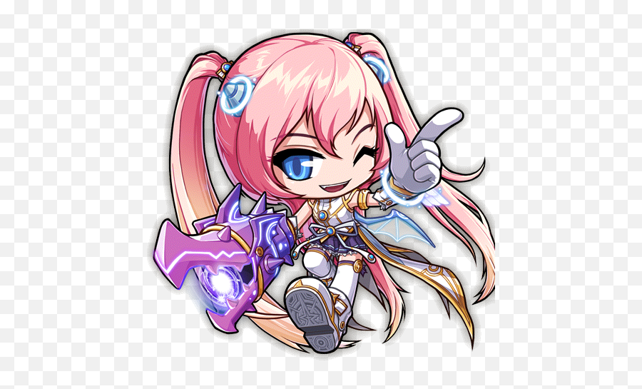 Pin On Mapling U003c3 - Angelic Buster Maplestory Eskalade Emoji,Maplestory Emotions Soul