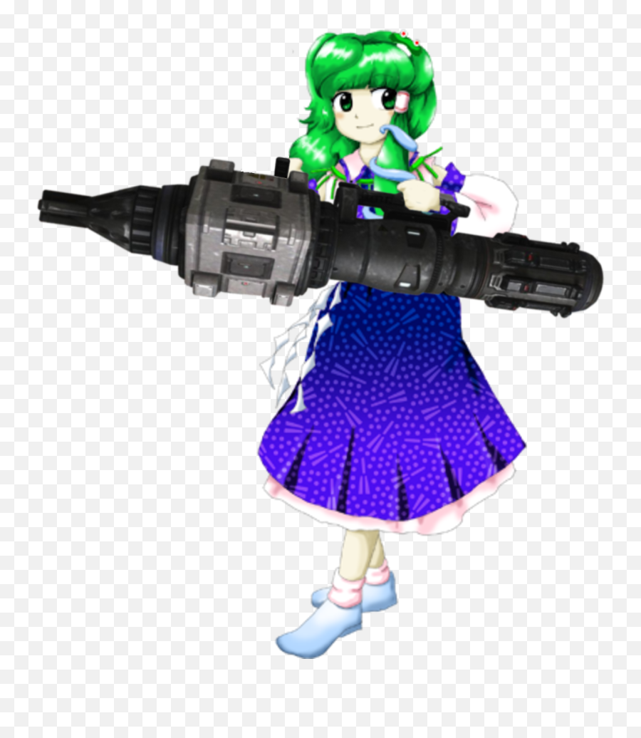 Sanae In Emoji,Meme About Emotion Using Weapons