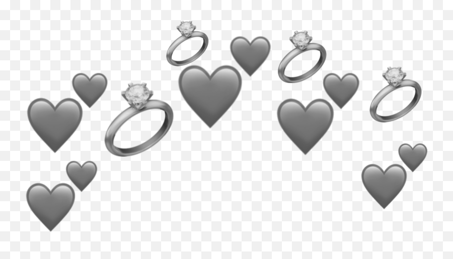 Heartcrown Crown Emoji Emojis Iphone - Girly,Grey Emojis