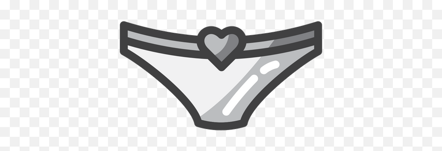 Underwear Icon Of Colored Outline Style - Solid Emoji,Thong Emoji