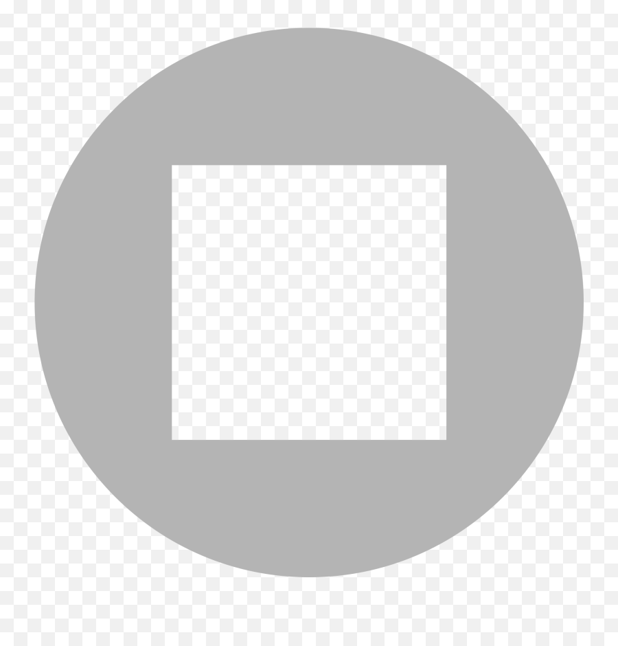 Eo Circle Grey Square - Stop Button Png Red Emoji,Brown Dot With Black Square Emoji