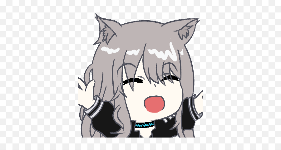 Mint Yay Discord Emote You Are Free To Use It If You Want - Fictional Character Emoji,Anime Kitty Emoticon