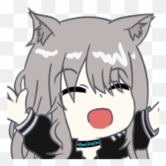 Mint Yay Discord Emote You Are Free To Use It If You Want - Fictional Character Emoji,Anime Kitty Emoticon