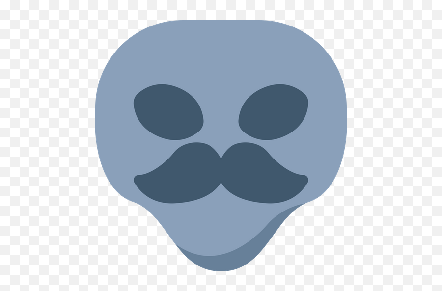Free Mustache Flat Emoji Icon - For Adult,Mad Moustache Emojis