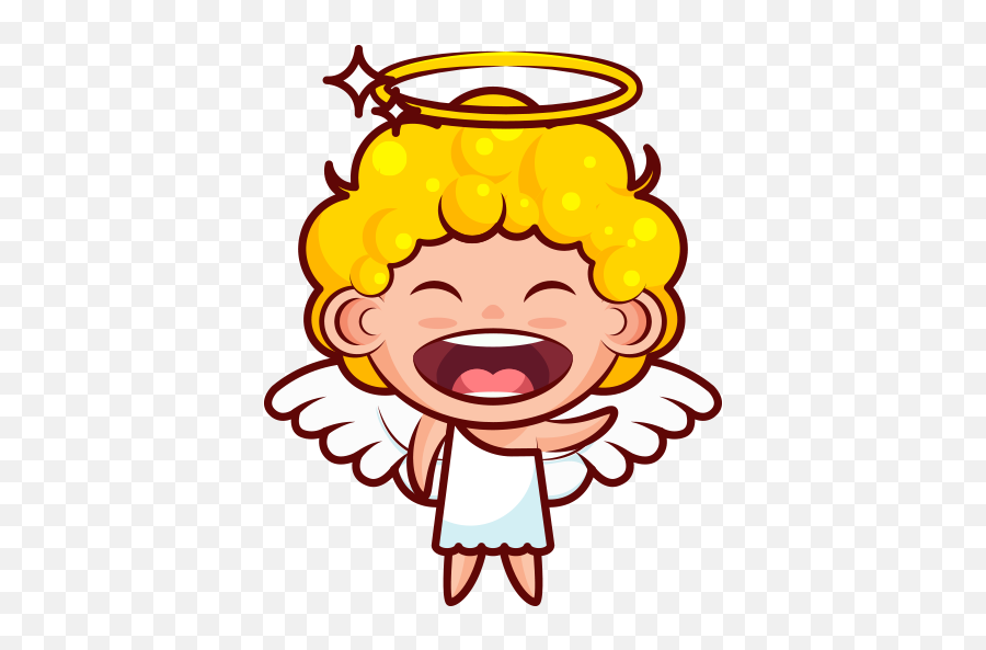 Little Angel Stickers - Sagging Shoulders Clipart Emoji,Emoticon Velozes