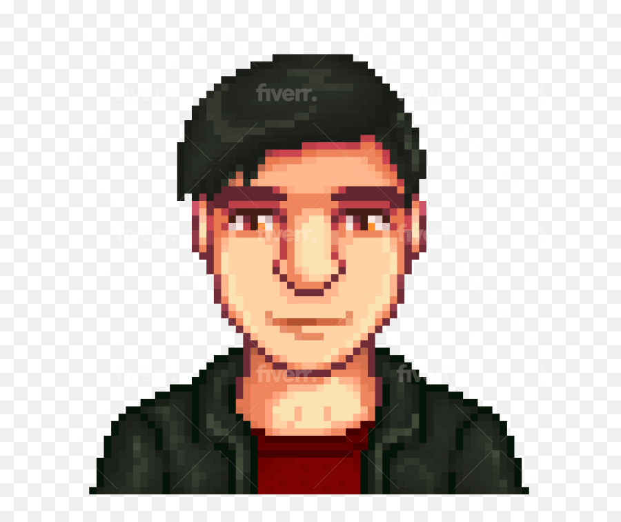 Draw Anyone In Stardew Valley Style By Chundouble9 Fiverr - Sebastian Stardew Valley Emoji,Stardew Valley Character Portrait Emotion