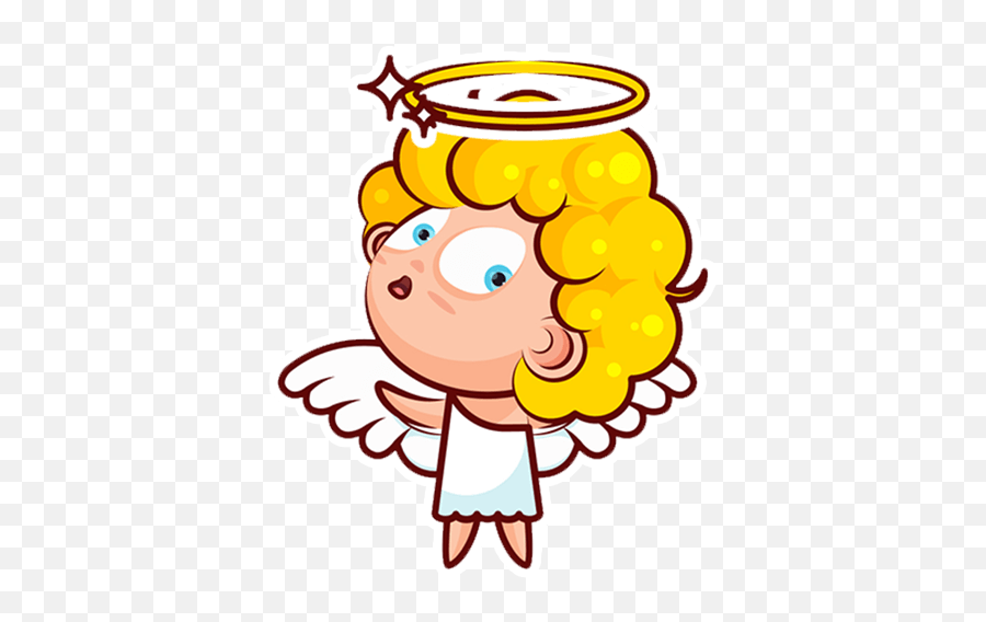 Baby Angel By Dona Walls - Sticker Maker For Whatsapp Emoji,Angel Wing Emoticons