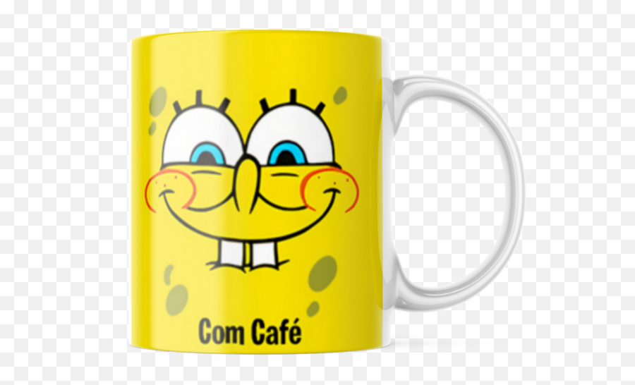 Caneca Bob Esponja - Comprar Em Breguete Store Emoji,Emoticon Caneca Png