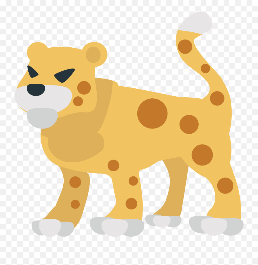Leopard Emoji Clipart Free Download Transparent Png - Animal Figure,Android Monkey Emoji