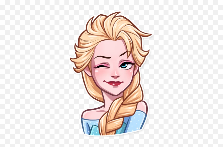 Telegram Sticker 12 From Collection Elsa Emoji,Elsa As An Emoji