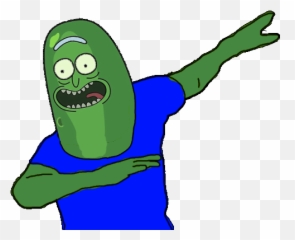 Pickle Rick Dab Transparent Emoji,Riff Raff Emoji