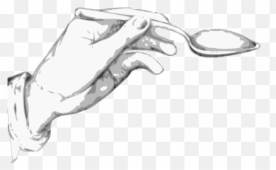 Hand Holding A Spoon Png Svg Clip Art For Web - Download Emoji,Holding Hand Emoji Black And White
