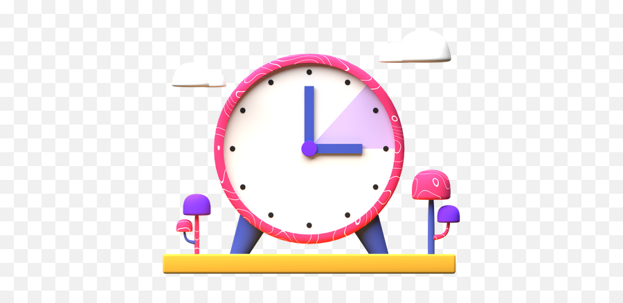 Premium Spring Forward 3d Illustration Download In Png Obj Emoji,Emoji For Spring Forward 2022