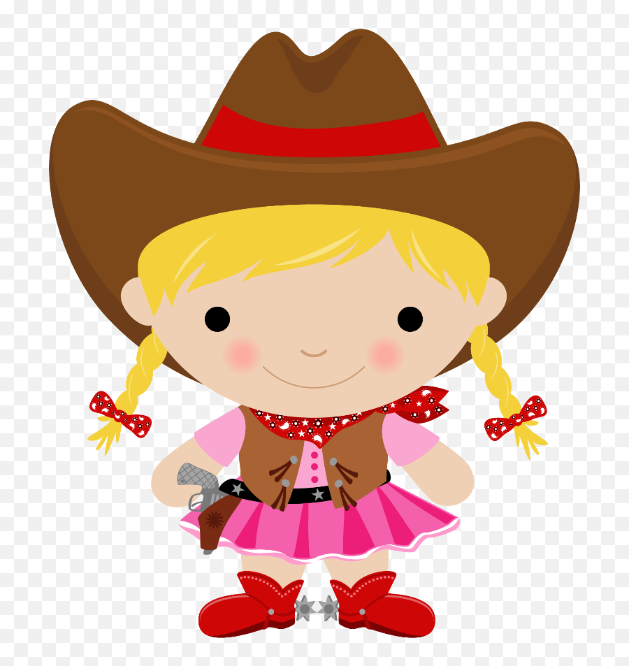 Cowgirl Clipart Blonde Hair Cowgirl - Cowgirl Clipart Png Emoji,Dabbing Cowboy Emoji