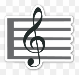 Download Musical Score Emoji Stickers - Sarah Carmosino Keara Graves,Emoji Stickers At Target