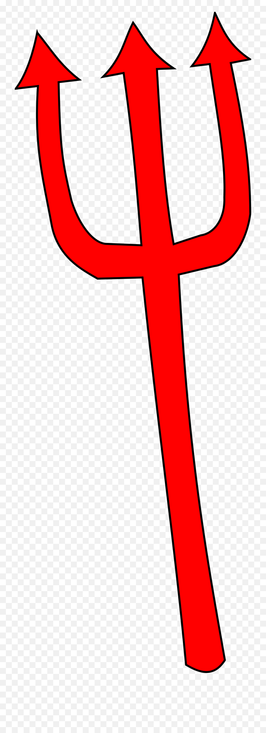 Devil Clipart Trident Devil Trident - Devils Red Pitchfork Transparent Emoji,Pitchfork Emoji