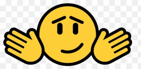 Justemoji - Happy,Shrug Face Emoji