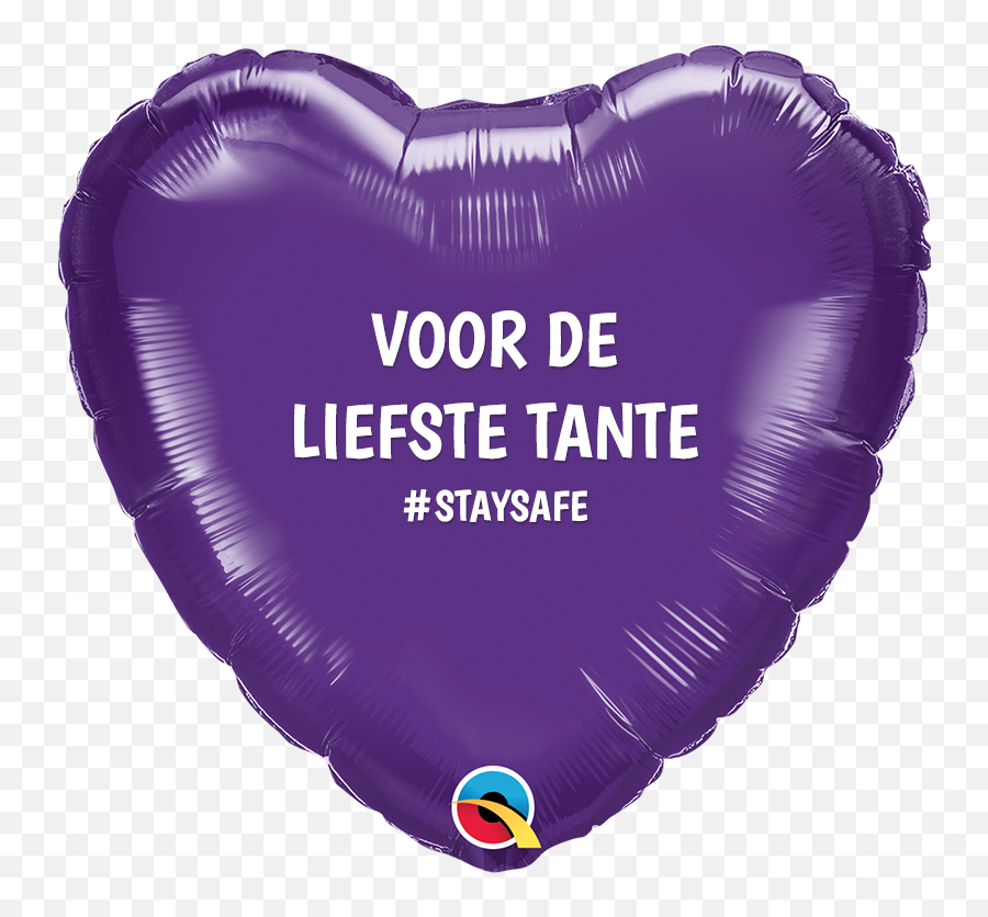 Staysafe Hart Paars Voor De Liefste Tante - Balloon Emoji,Vuurwerk Emoticons