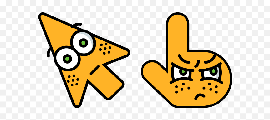 Surprised Cute Cursor - Dot Emoji,Cunning Emoji