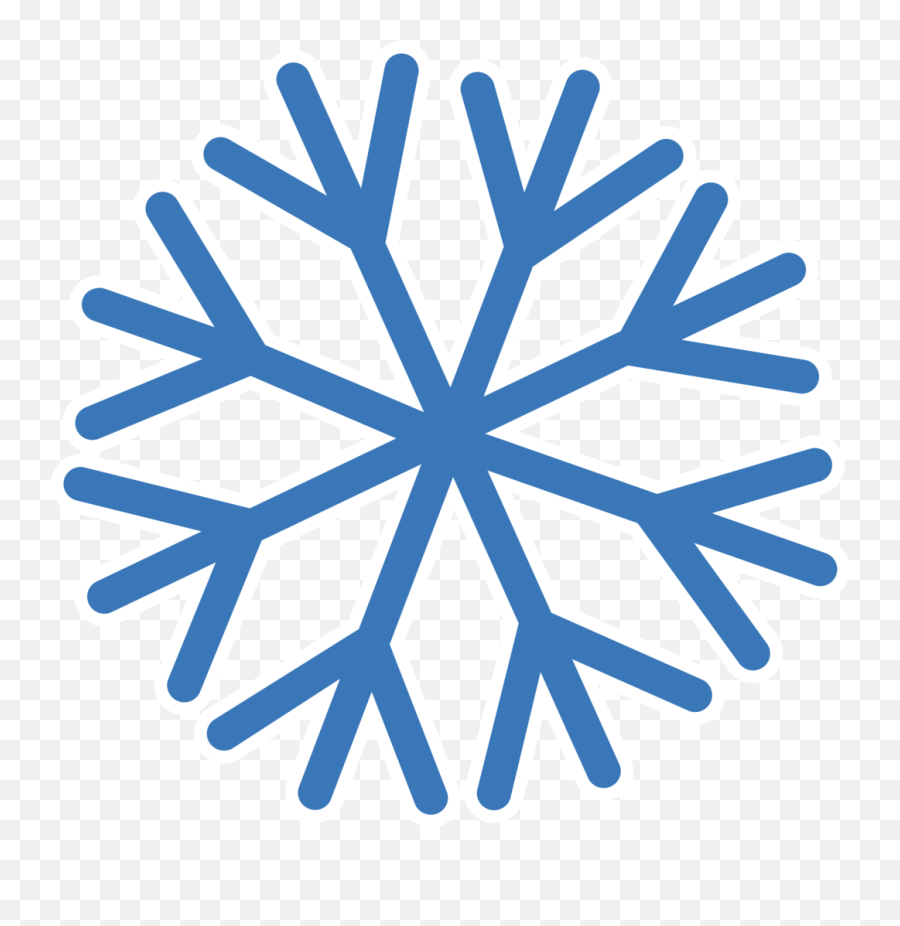 Simple Snowflake Transparent Background - Snowflake Transparent Background Png Emoji,Snow Flake Emoji