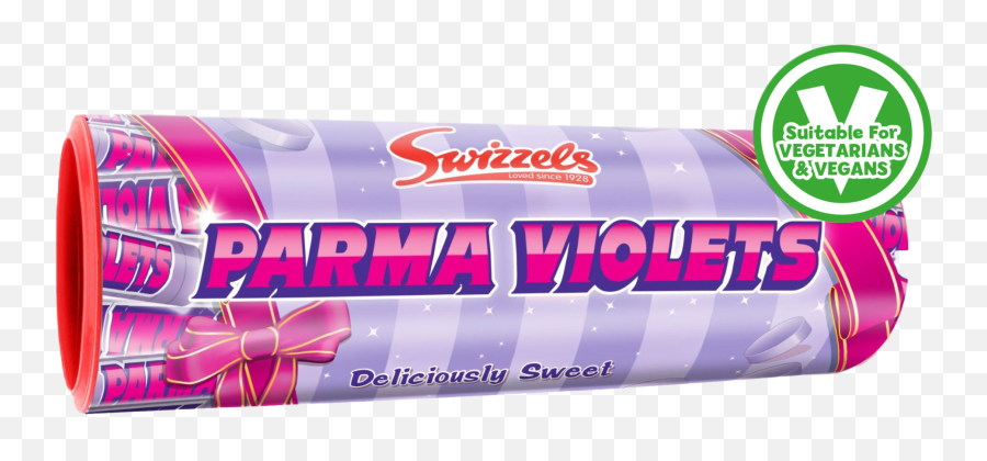 Swizzels Parma Violets Gift Tube 108g - Language Emoji,Lollipop Lips Emoji Pop