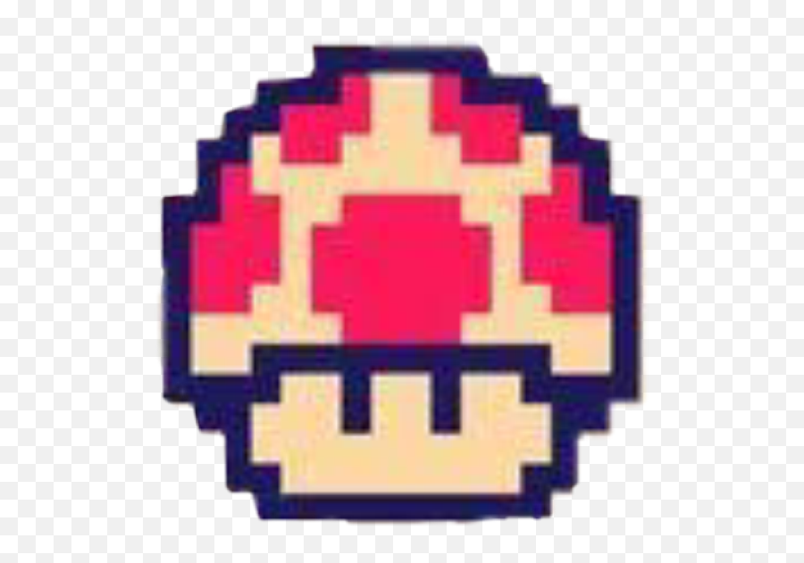 Mushroom Mario Amanitas Sticker By Florinlocks - Mushroom Pixel Mario Bros Emoji,Mario Bros Emoticons
