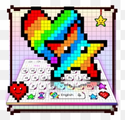 Beautiful Color By Number Keyboard Theme - Google Play White Star Pixel Art Emoji,How To Turn On Emojis On Galaxy S5