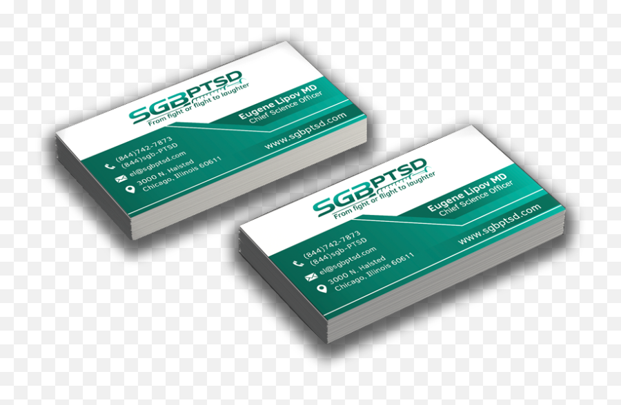 Medical Brand Design For Ptsd Treatment - Sgbptsd Horizontal Emoji,Business Card Emoji