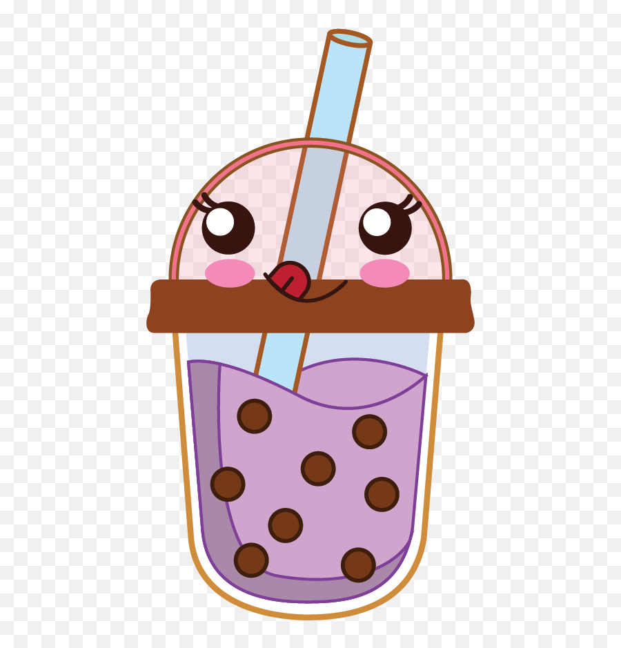 Kawaii Booba Drink Flat Illustration - Dot Emoji,Adult Emoticon Graphics