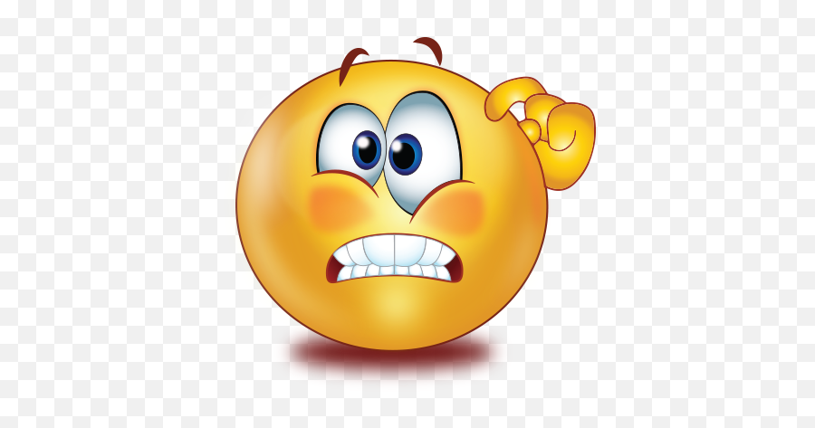 Confused Big Teeth Emoji - Transparent Background Confused Emoji Png,Tooth Emoji