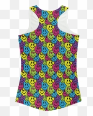 Connected Face Melt Women Performance - Sleeveless Emoji,Melted Body Emoticon