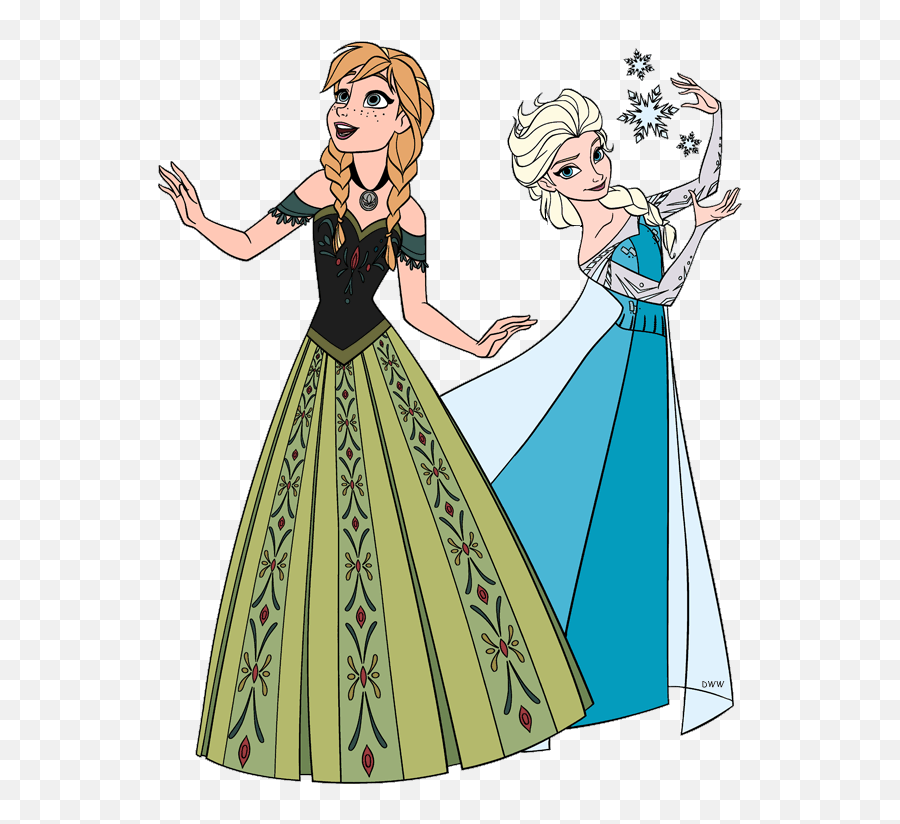 Disney Clipart Frozen Disney Frozen - Elsa And Anna Colored Emoji,Oh My Disney Frozen Emoji